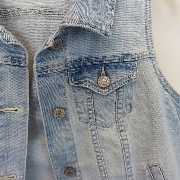 Light Blue Jean Vest Old Navy XS......................325 - Picture 6 of 11